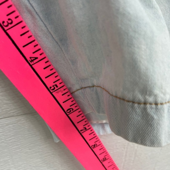 Tower Hill Vintage Denim Romper One Piece Button Down Casual shorts‎ bodice 10 - Picture 7 of 14